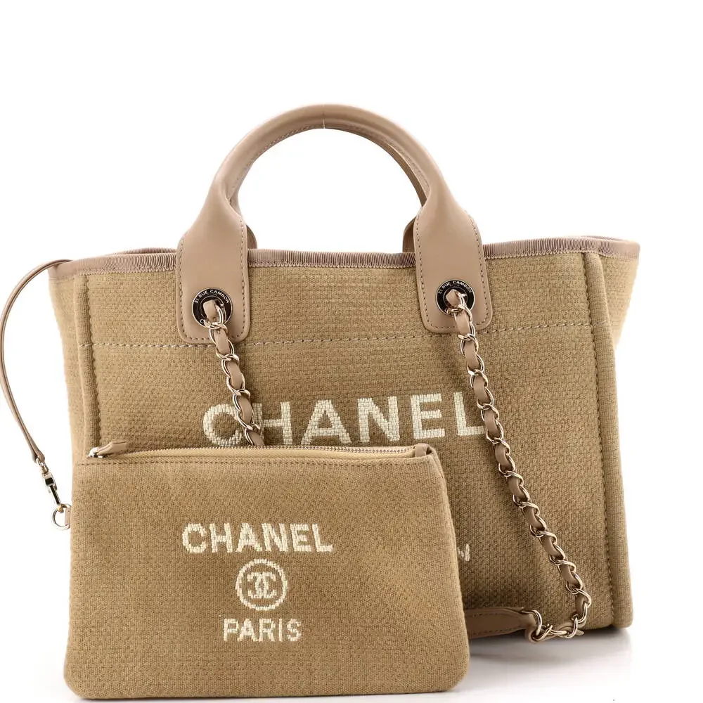 Chanel Deauville Nm Tote Mixed Fibers #265104C43B - Picture 2 of 7